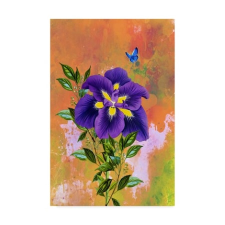 Ata Alishahi 'Purple Flower' Canvas Art,30x47